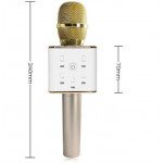 Wholesale Karaoke Microphone Portable Handheld Bluetooth Speaker KTV (Champagne Gold)